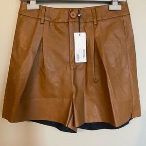 NWT Molly Bracken Faux Leather Shorts Size S
